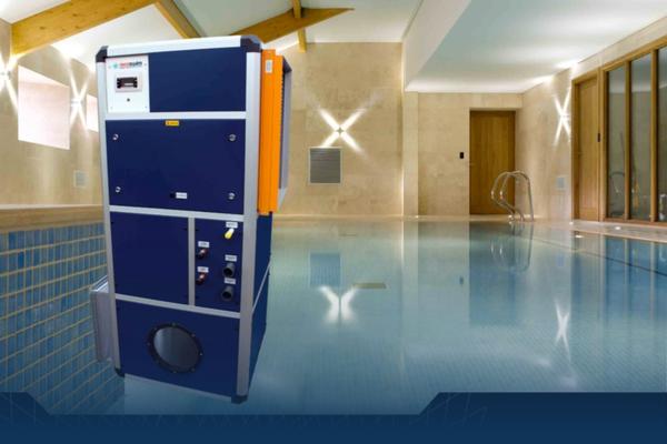 Indoor swimming pool served by a Recoswim dehumidification system